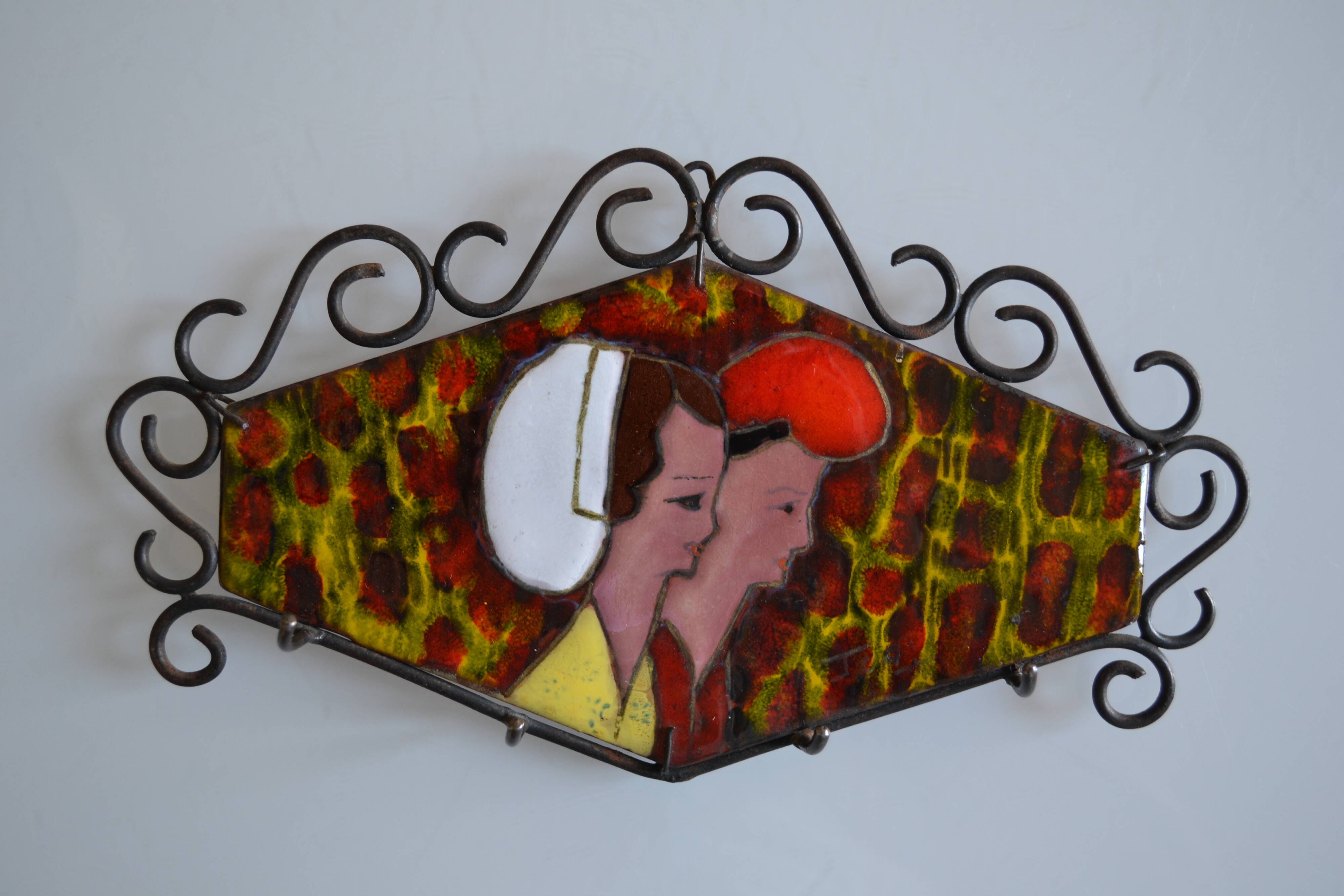 Porte cle mural vintage catalan