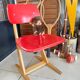 Chaise enfant Casala vintage rouge