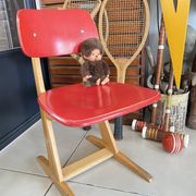 Vintage red Casala children's chair