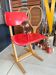 Chaise enfant Casala vintage rouge