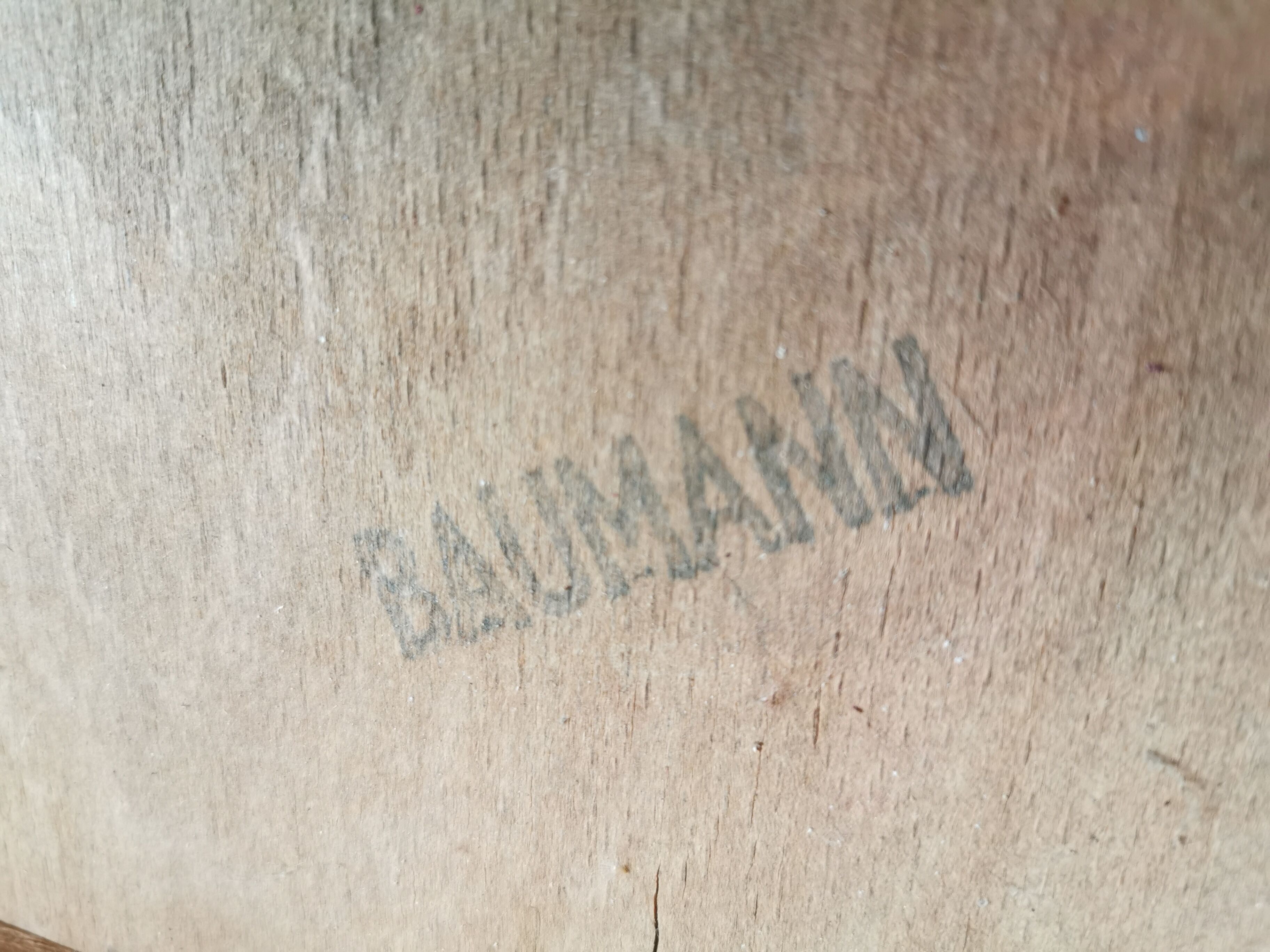 Series of 6 mismatched bistro chairs Baumann and Mahieu