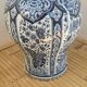 Large covered vase in Delft pottery