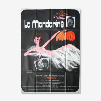 Original cinema poster - THE MANDARINE - Girardot, Noiret, Molinaro