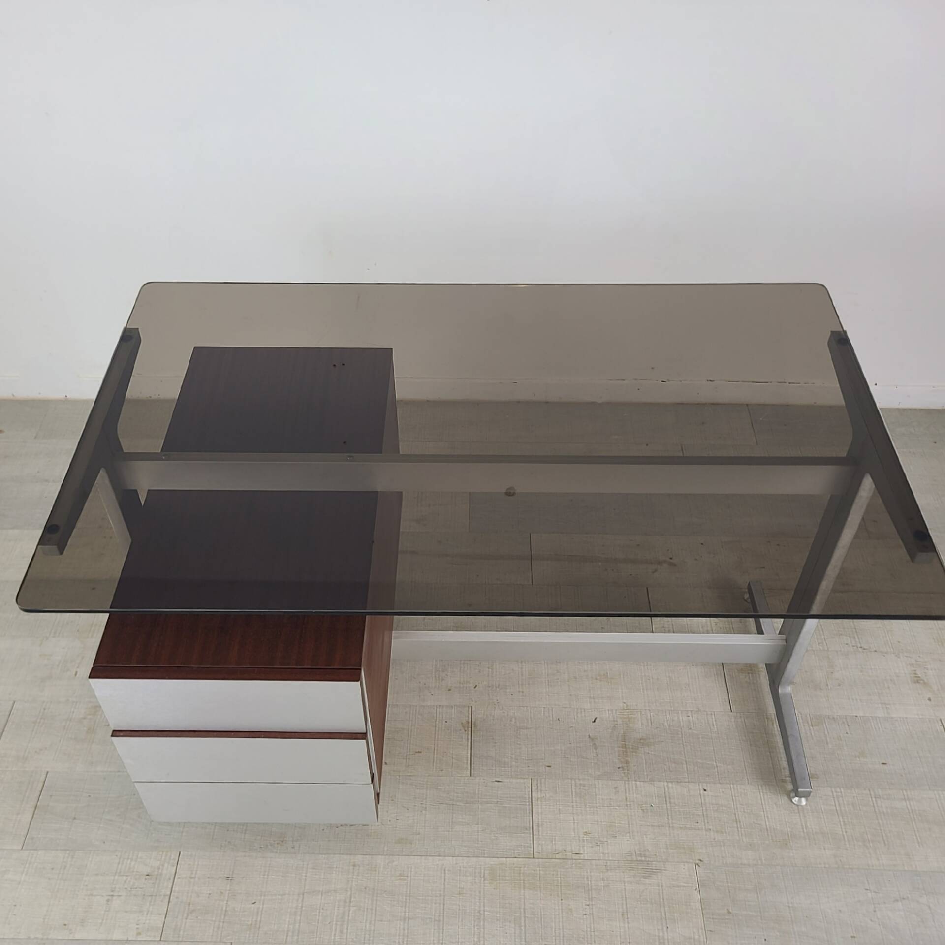 Modernist vintage desk Étienne Fermigier 1970s