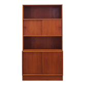 Bibliothèque en teck, design danois, années 1960, production: Danemark