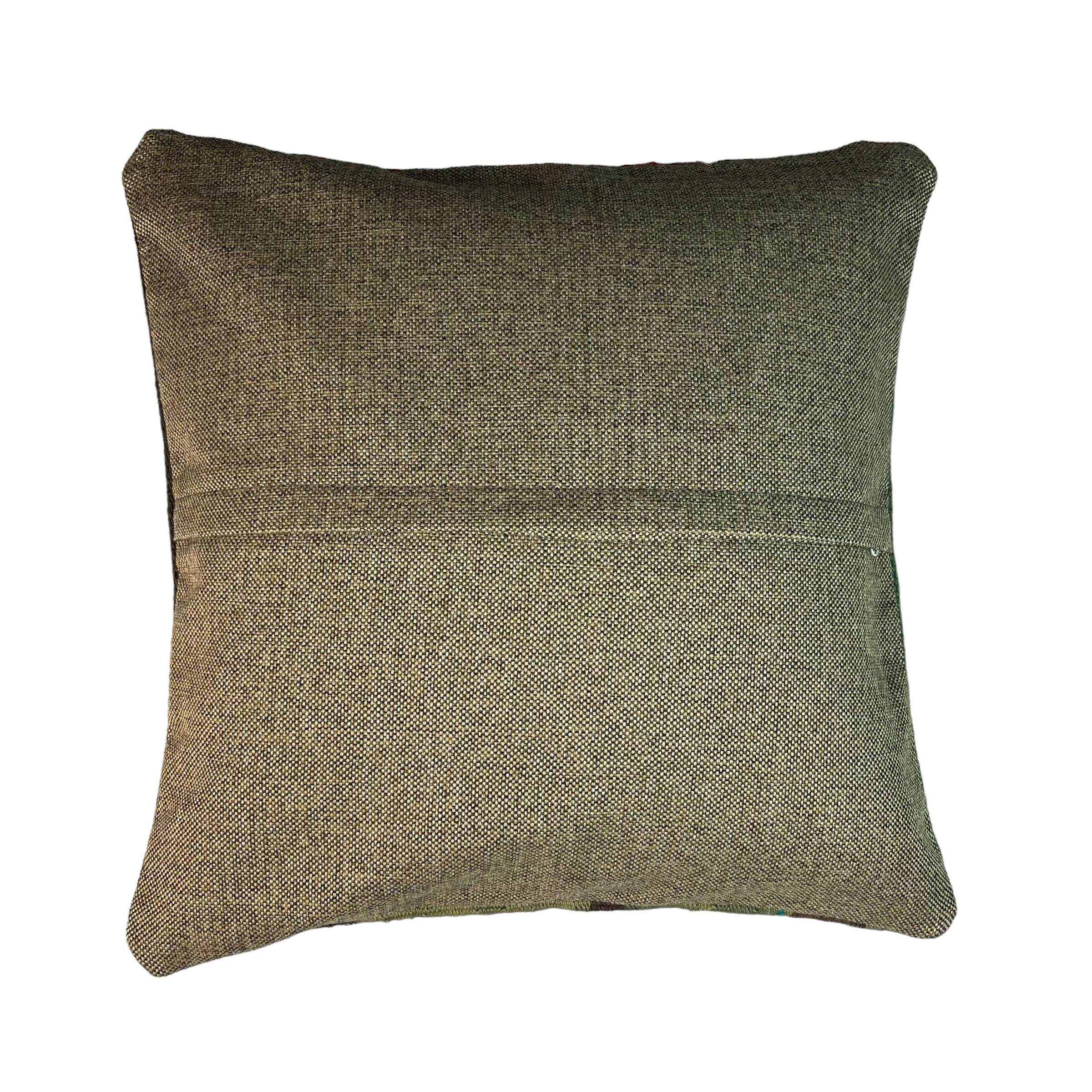 Vintage Turkish Kilim Cushion Cover , 40 x 40 cm