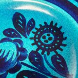 Mid-century modern ceramic wall plate by Wilhelm Kagel, German, 1960s.