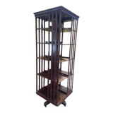 Very large mahogany revolving bookcase