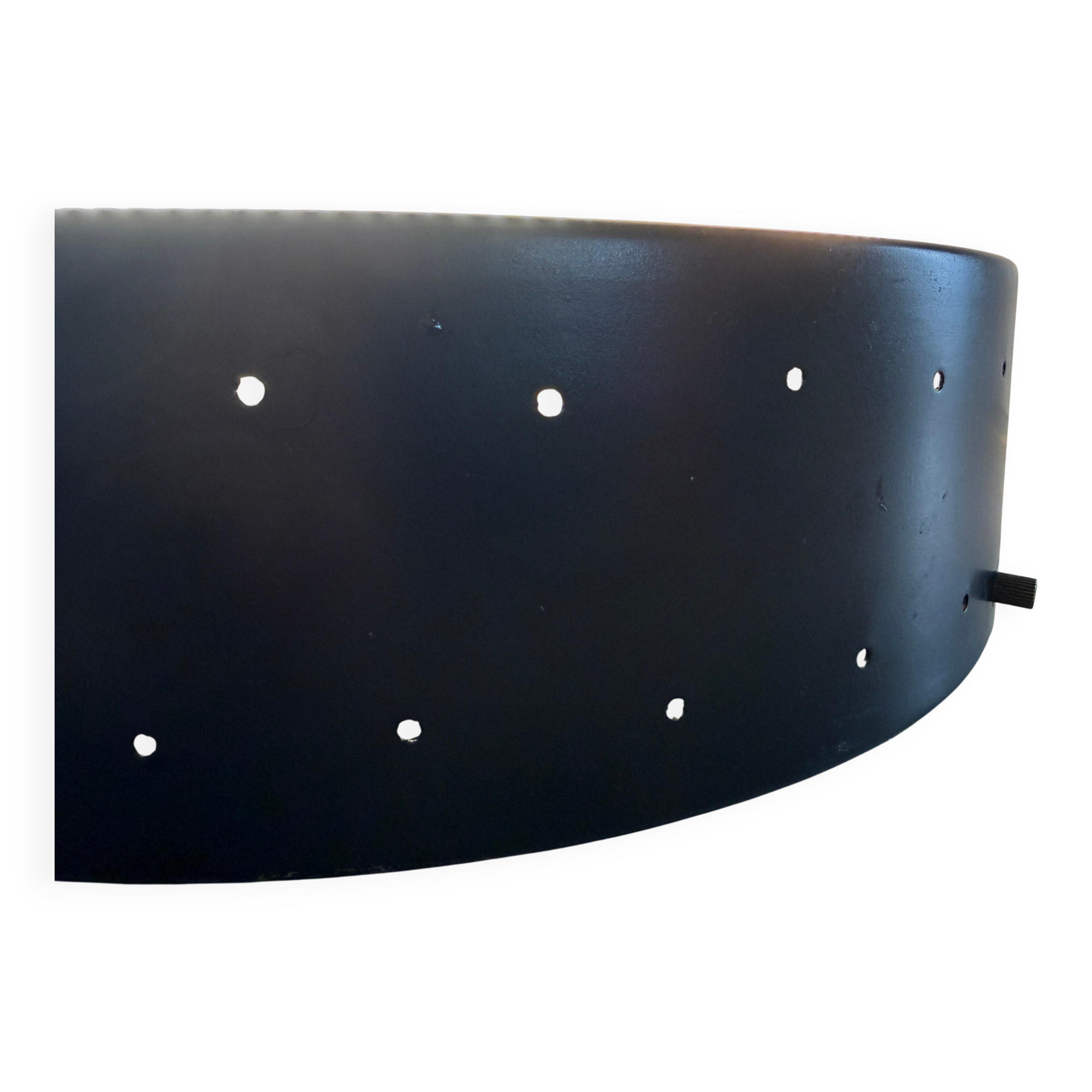 Flush-mounted black metal and glass frame, Attributed to Stilnovo, 1950s, Italy