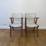 Pair of vintage bridge chairs – Scandinavian style