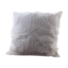 cotton cushion white wire from Scotland handmade 60x60cm