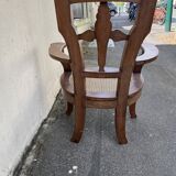 Large caned armchair