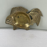 Brass fish catchall tray
