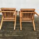 Paire de fauteuils bridges années 50