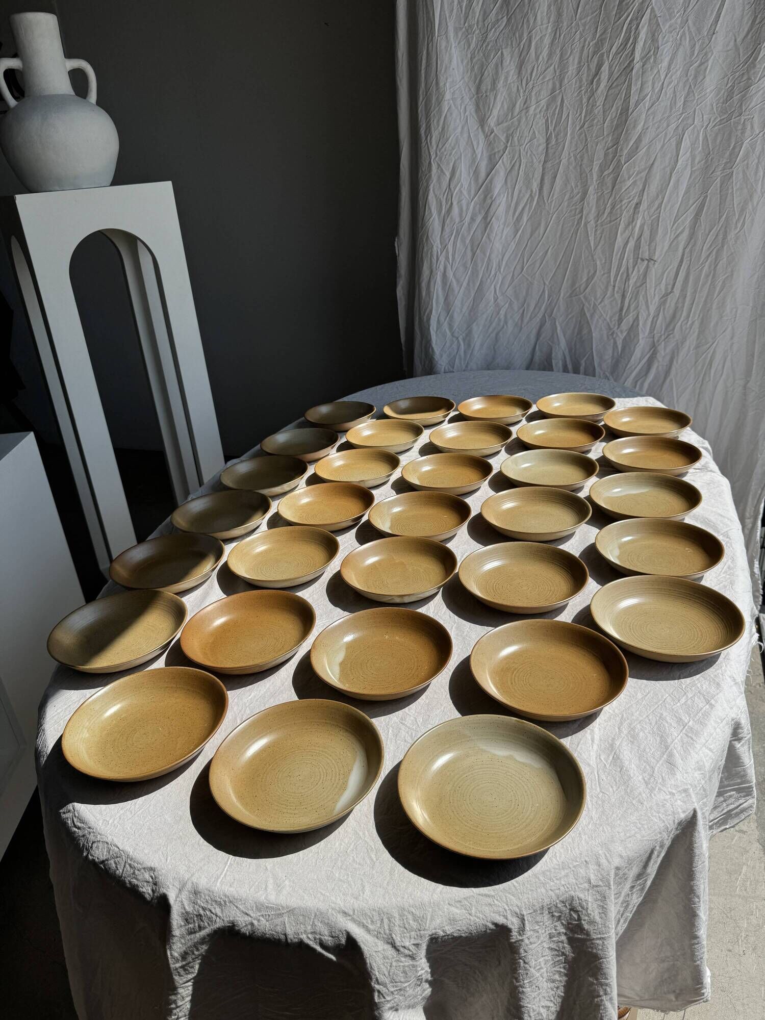Set of 29 CNP village France D19 soup plates