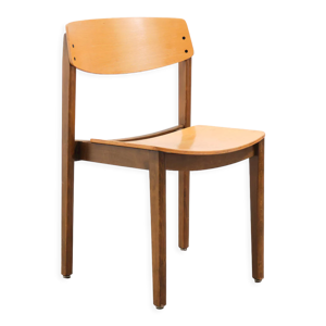 Chaise vintage en bois - bicolore
