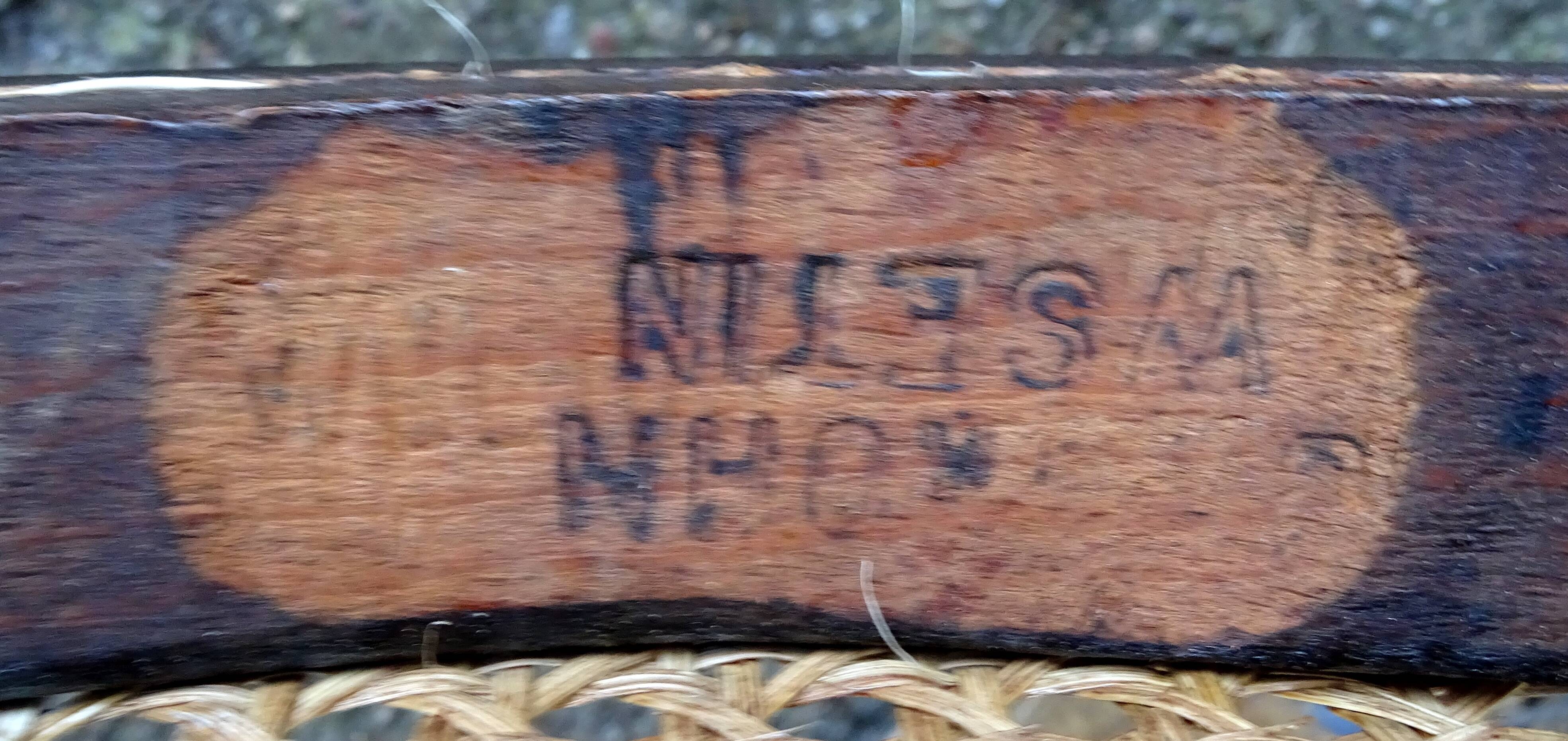 Set of 2 Kohn bistro cane chairs 1920 - bentwood -