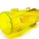 Modernist vase, yellow glass, designed by J. Słuczan-Orkusz, Poland, 1970s
