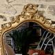 Baroque mirror in gilded wood and moulded stucco in Louis XV style - 61 x 35 cm