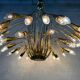 Vintage brass Italian sputnik chandelier