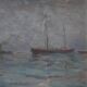 Marine seascape with sailing ships - Herman Van den Berghe, ca. 1900-1920