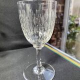 6 burgundy wine glasses baccarat paris service