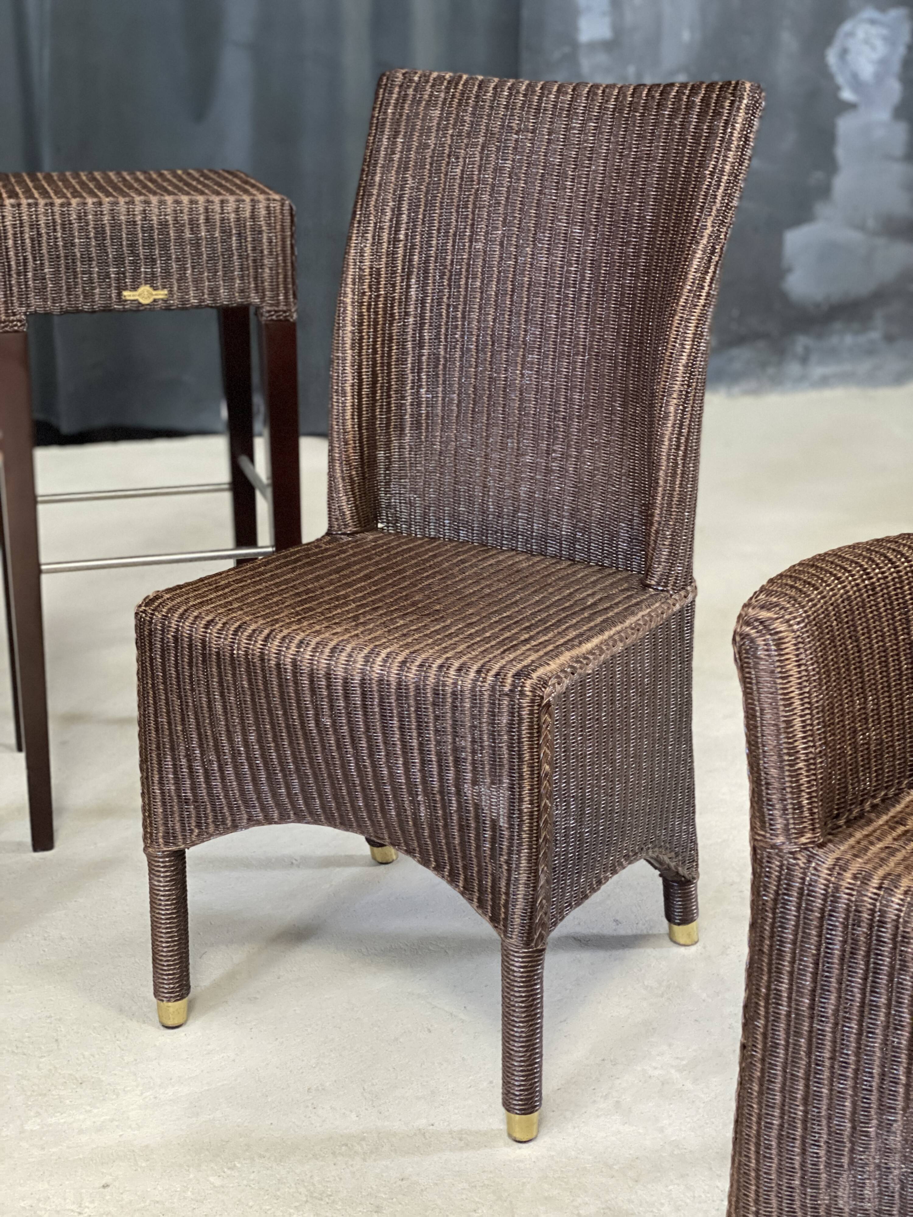 Vincent Sheppard wicker dining set, 8 pieces