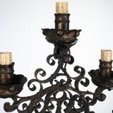 Rare Italian Brutalist floor lamp by Longobard. Italy 1970s