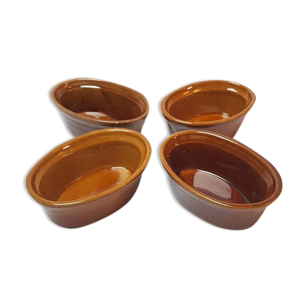 Terrines en terre cuite émaillée Selency