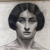 Large drawing from the 20s "Female nude"