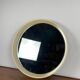 Miroir rond vintage en plastique , 1980, couleur crème