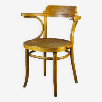 Thonet Bistrot Armchair N°B4 circa 1930 saddle wood seat