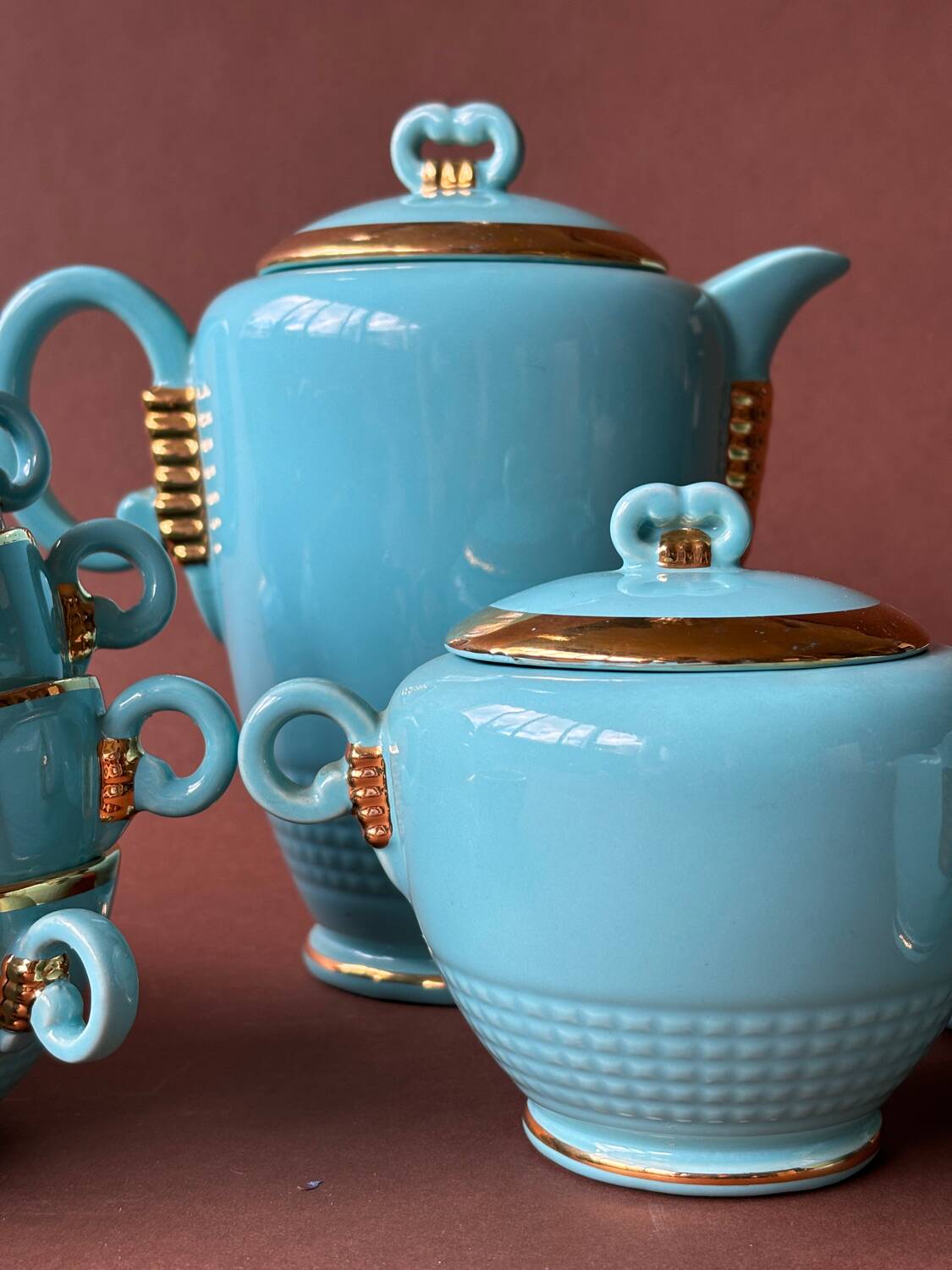 Saint-Clement art deco coffee service