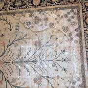 Handmade antique prayer Indo-Moktasham rug 4' x 6.2' (122cm x 189cm) 1880s