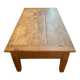 Wooden coffee table with interior storage