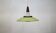 Opal glass and green aluminium shade vintage lamp by Voss Belysning - Denmark