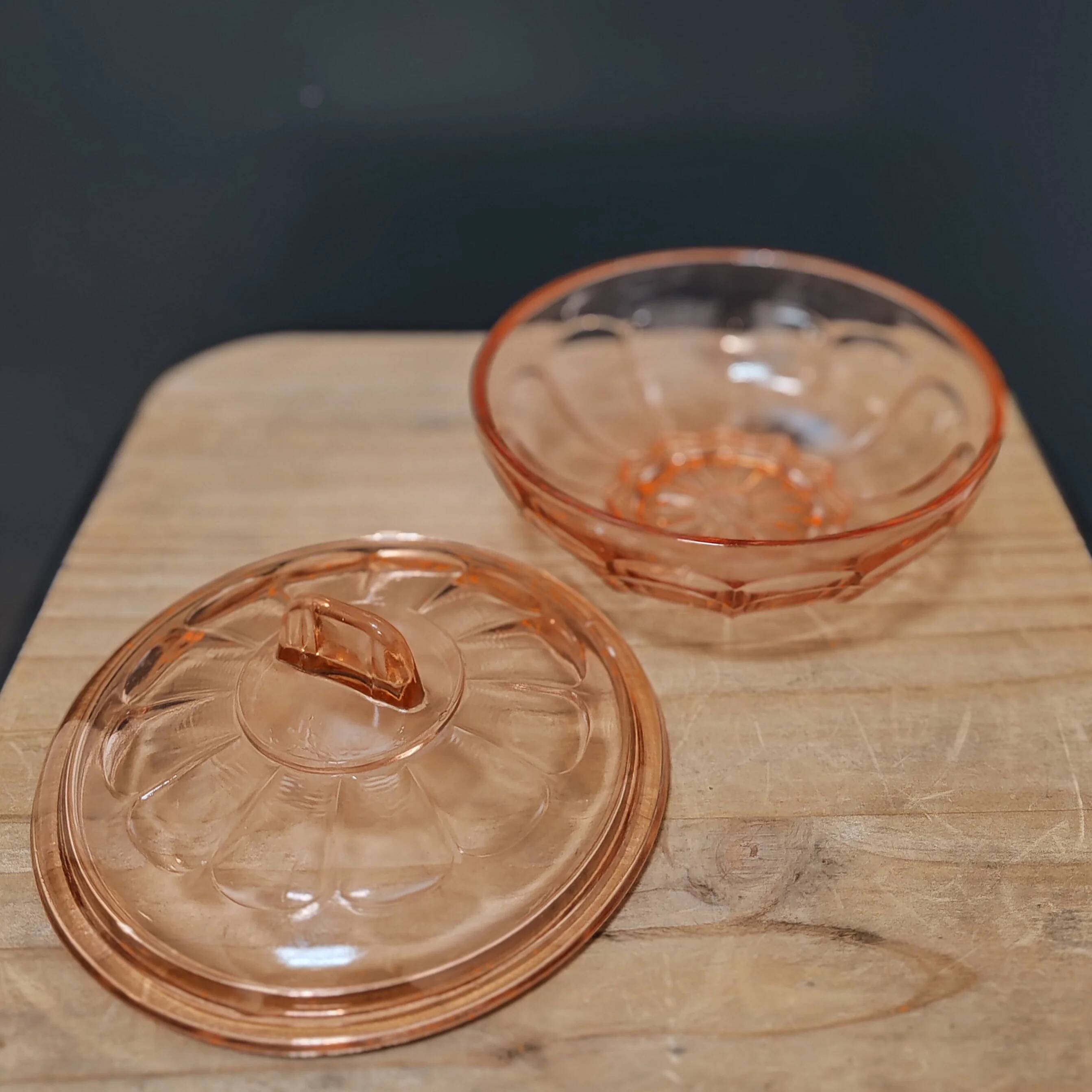 Pink sugar bowl