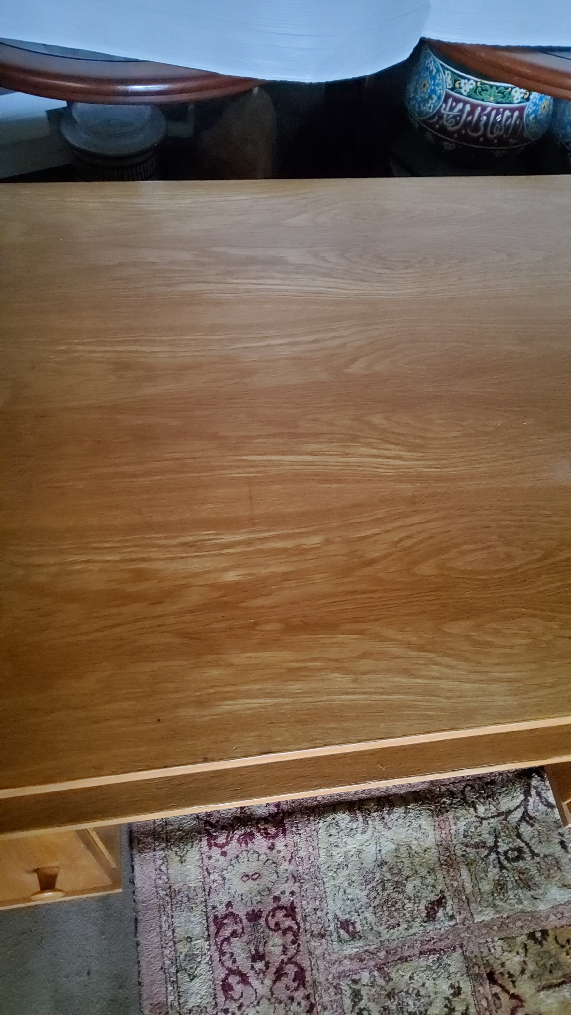 Office of the 60s /70s with blond oak caissons