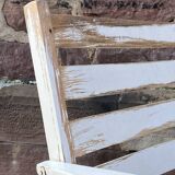 duo of folding garden armchairs brasserie cafe terrace Brasserie