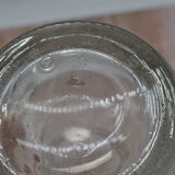 Blown glass jar with original cap