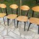 4 Scandinavian chairs type Kneuzzargenstull