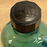 Petit flacon vintage bleu dark turquoise