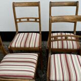 Lot de 4 chaises de salle à manger vintage en acajou