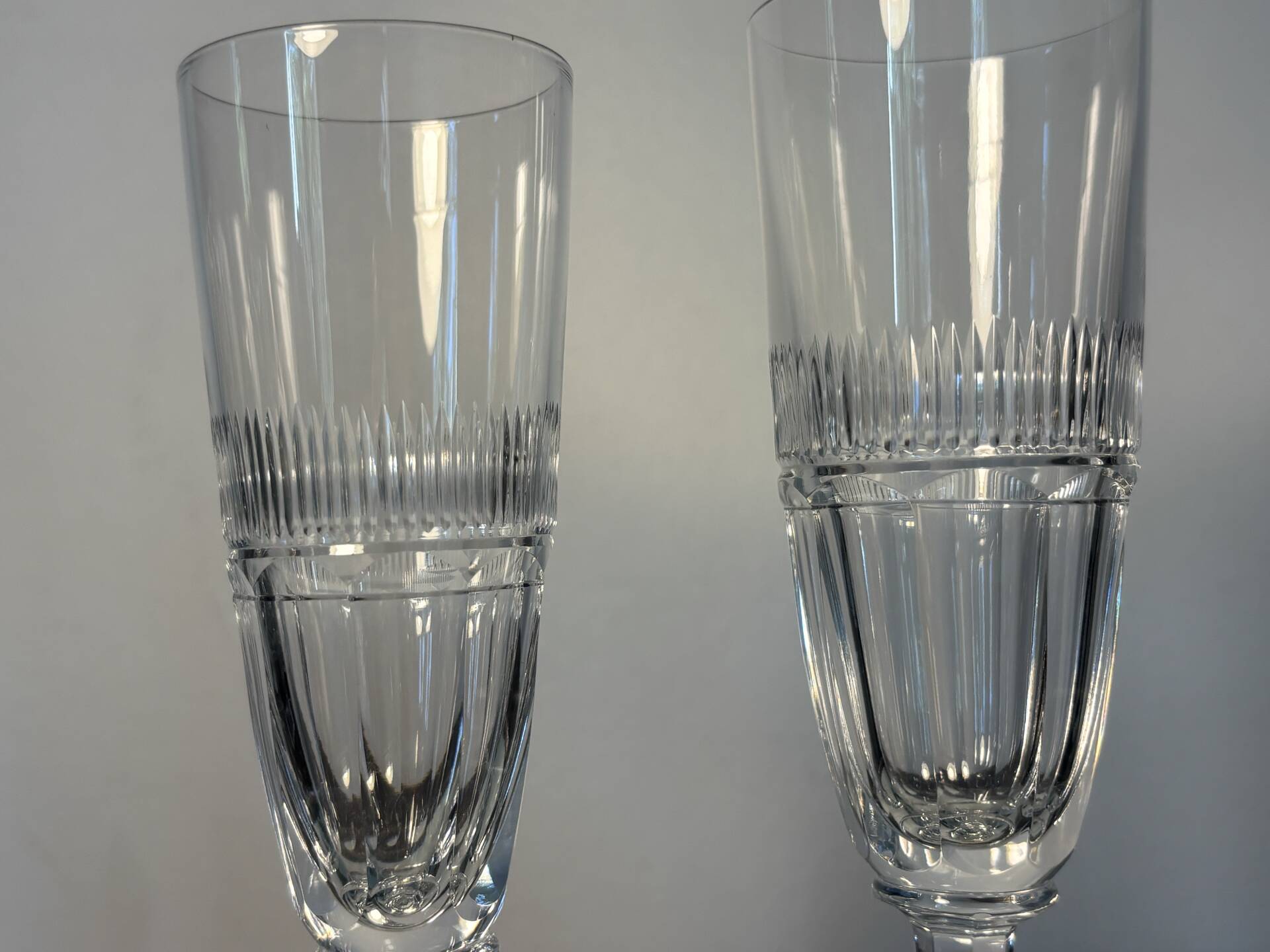 2 verres Saint Louis modèle Trianon