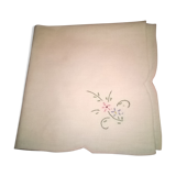 12 thin cotton towels, embroidered