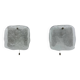 Set of 2 J.T. Kalmar ice glass wall lamps sconce, 1970s, Germany