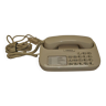 Téléphone bakélite ancien ivoire à touche PTT Chorus vintage filaire