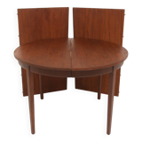 Scandinavian teak and oak dining table, Sweden, 1960s