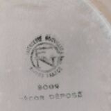 Set of 6 soup plates Faïencerie Nouvelle Givors from the 50s
