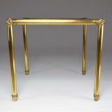 French Table of Appoint Vintage in Brass, 70s